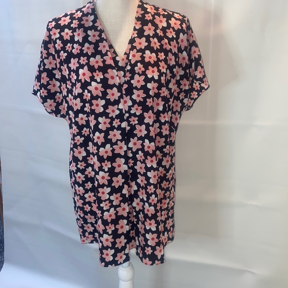 CABI Harmony Starflower Floral Top Size M